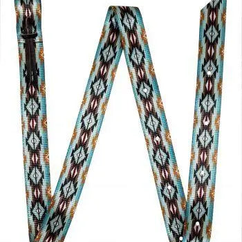 Premium Quality Teal Brown Southwest Latigo Horse