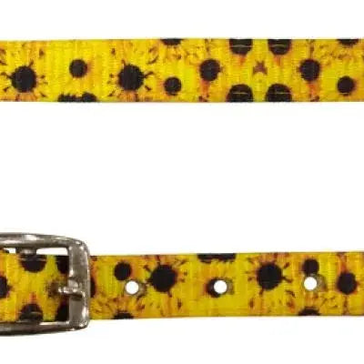 Premium Nylon wither strap with Sunflower Print. Horse