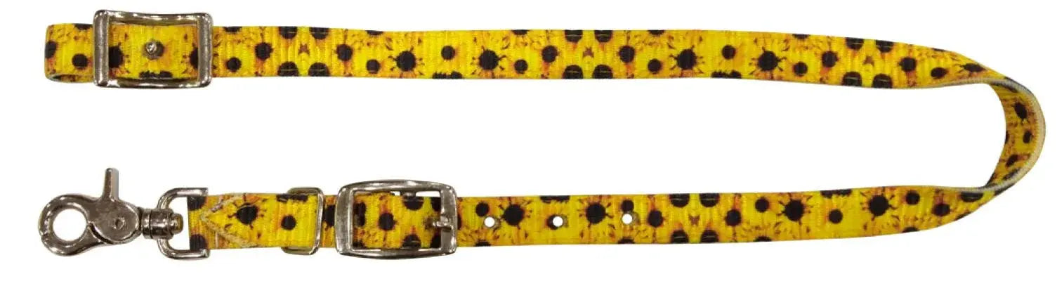 Premium Nylon wither strap with Sunflower Print. Horse