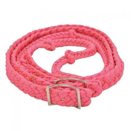 Braided Barrel Reins 8' - Multiple Color Options. Horse