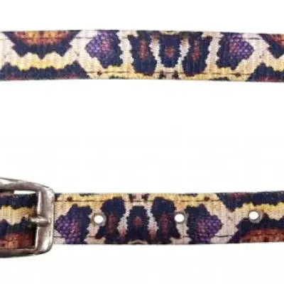 Premium Nylon wither strap with Python Print Horse