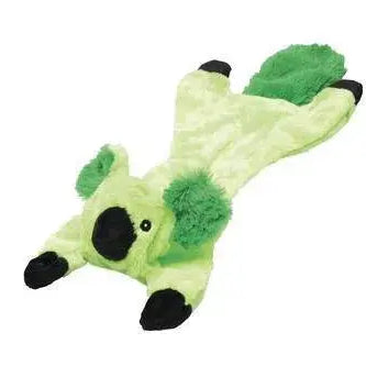Stuffing Free Dog Toy with Squeaker - Pink, Green, and Gray, Red, Yellow Dog