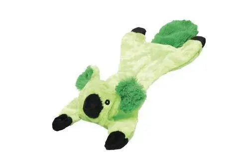 Stuffing Free Dog Toy with Squeaker - Pink, Green, and Gray, Red, Yellow Dog
