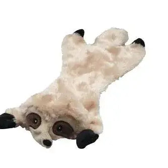 Stuffing Free Dog Toy with Squeaker - Pink, Green, and Gray, Red, Yellow Sloth Dog