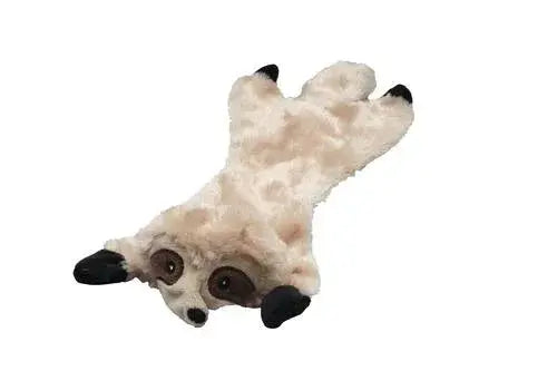 Stuffing Free Dog Toy with Squeaker - Pink, Green, and Gray, Red, Yellow Sloth Dog