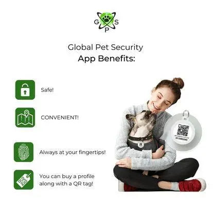 PET ID TAG Global Pet Security QR code Dog