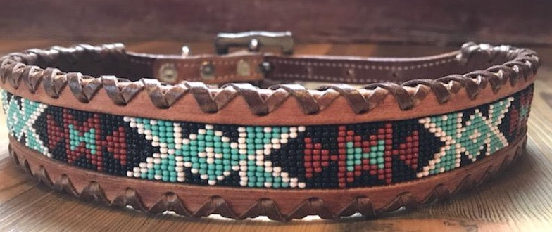 Native american leather dog collars 2025