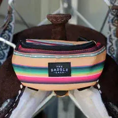 Saddle Sack Moab belt bag with vibrant multicolored stripes