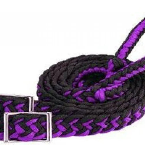 Braided Barrel Reins 8' - Multiple Color Options. Horse
