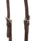 Oiled leather one ear headstall with quick change bit loops Horse