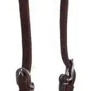Heavy Oiled leather one ear headstall with quick change bit loops Horse Tack