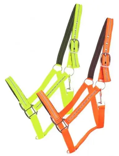 Full Horse Size Reflective Neoprene Lined Halter Horse Tack