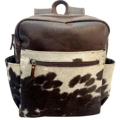 Hair on Cowhide Leather Backpack