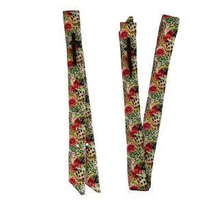 Premium Quality Floral Print Nylon tie strap and Off Billet set. Horse