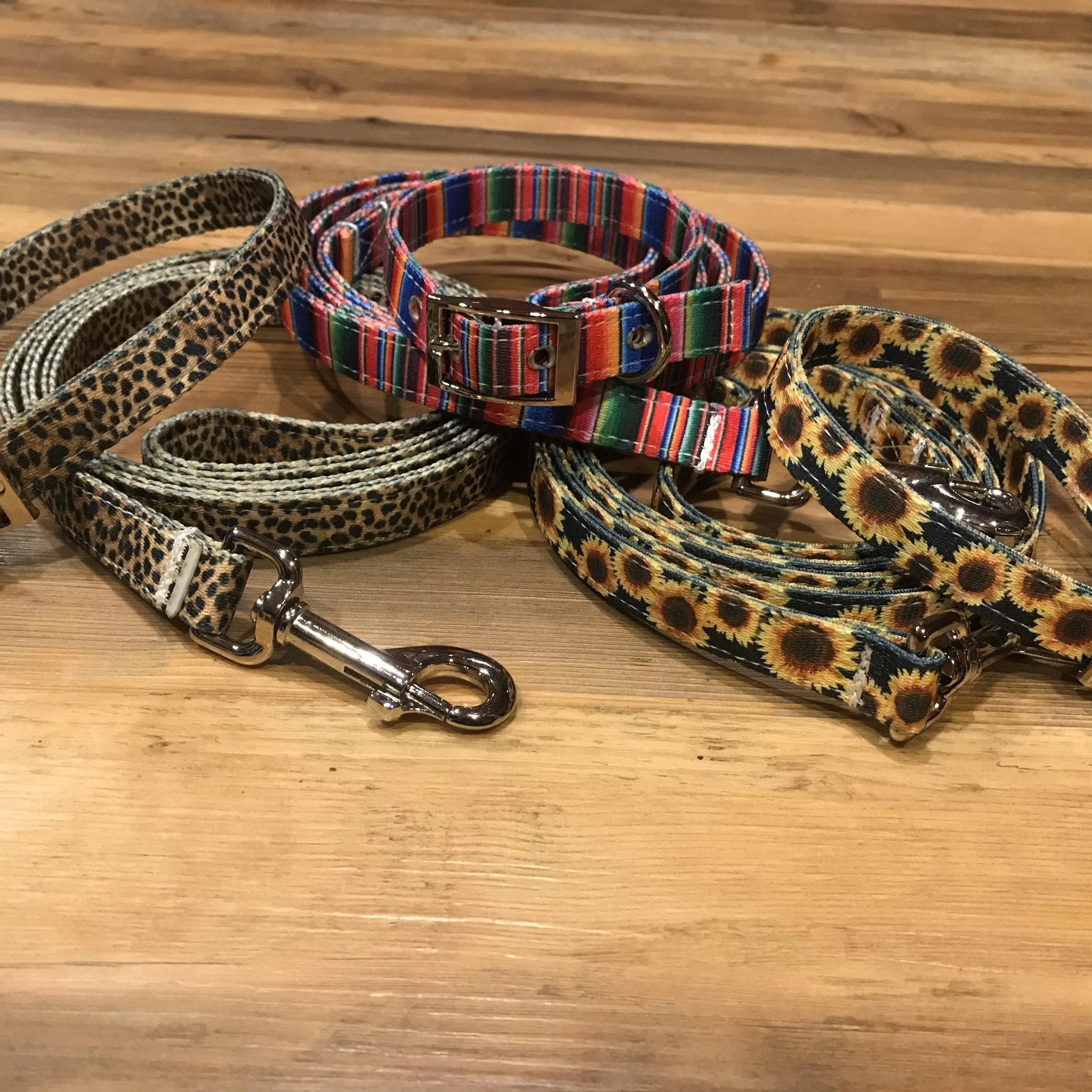Dog Collar & Leash set Colorful Patterns & styles Dog