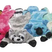 Stuffing Free Dog Toy with Squeaker - Pink, Green, and Gray, Red, Yellow Dog