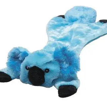 Stuffing Free Dog Toy with Squeaker - Pink, Green, and Gray, Red, Yellow Blue koala Dog