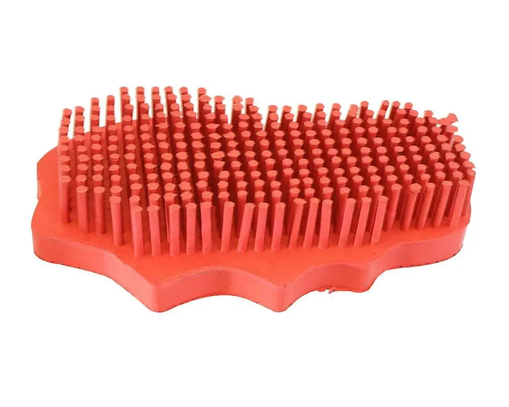 Snuggy® Groomer Soft Teeth Rubber Curry Orange Horse