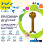 SodaPup Flower Tower Durable Nylon Chew and Enrichment Toy dog chew