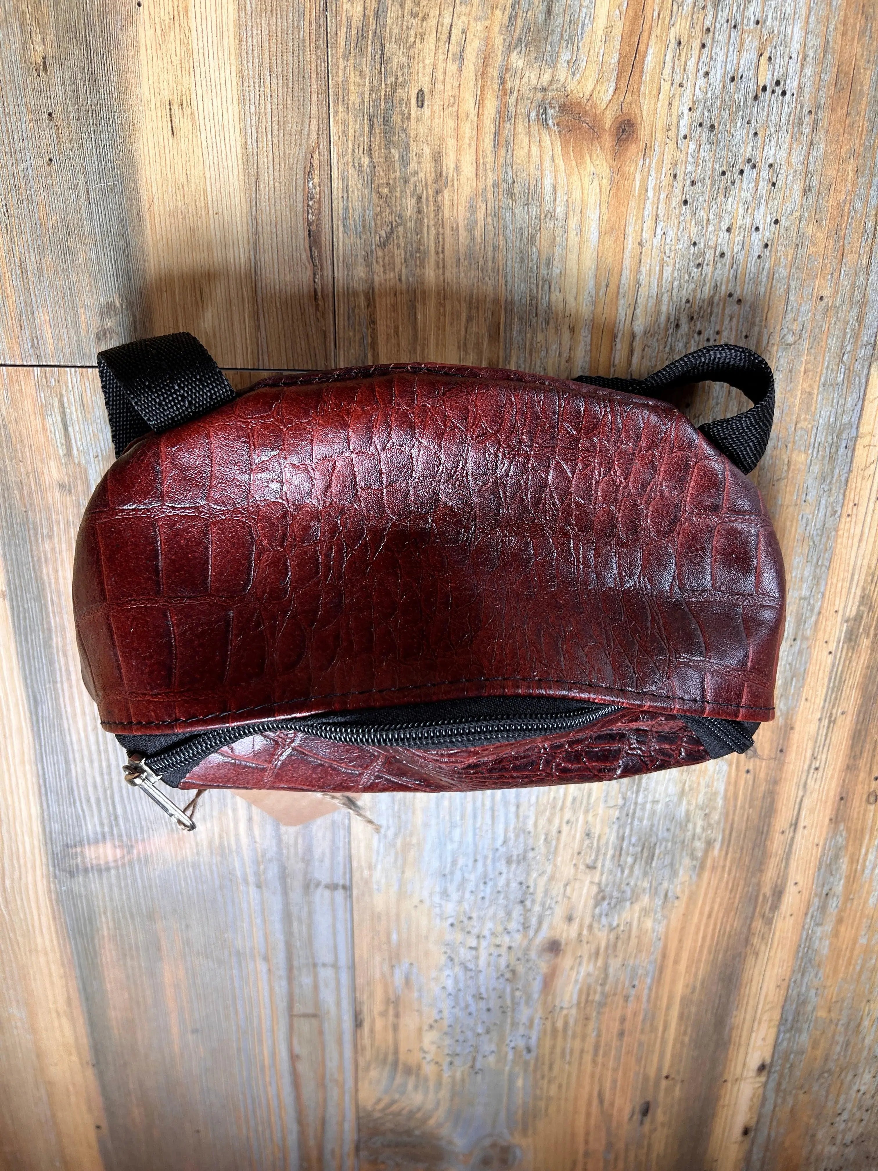 Assorted Prints and Colors Leather Saddle Pouch Horse
