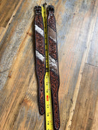 Cowhide & Tooled leather Dog Collar