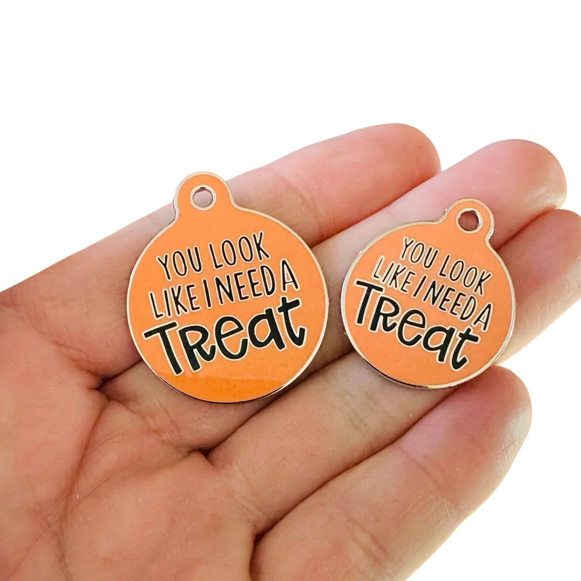 Dog ID Tag or Collar Charm: You Look Like You Need a Treat