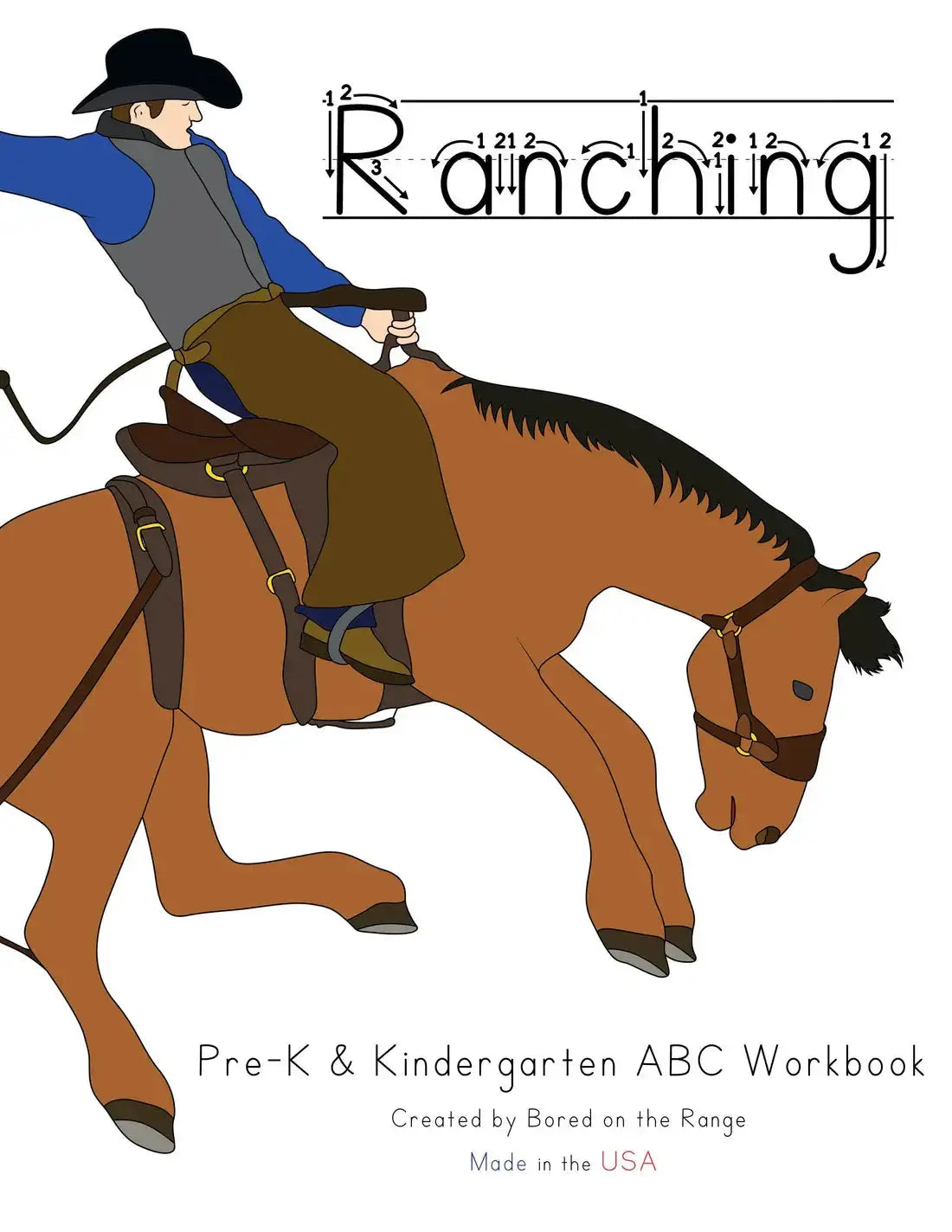 Ranching: Pre-K & Kindergarten ABC Workbook Front