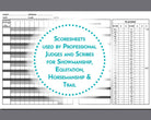 The Book Of Horse Show Pattern Scoresheets