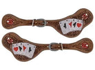 Rider's Luck Ladies Tooled Leather Spur Straps Horse