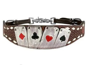 Rider's Luck Tooled Leather Wither Strap Horse