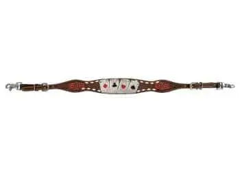 Rider's Luck Tooled Leather Wither Strap Horse