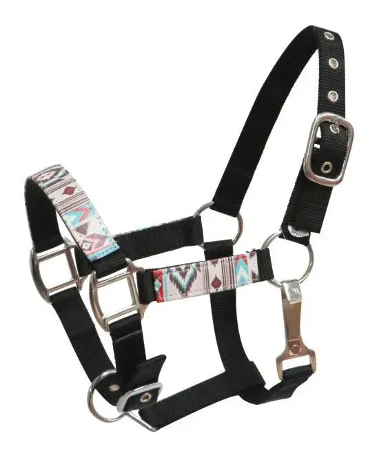 PONY Halter with Navajo print overlay Horse