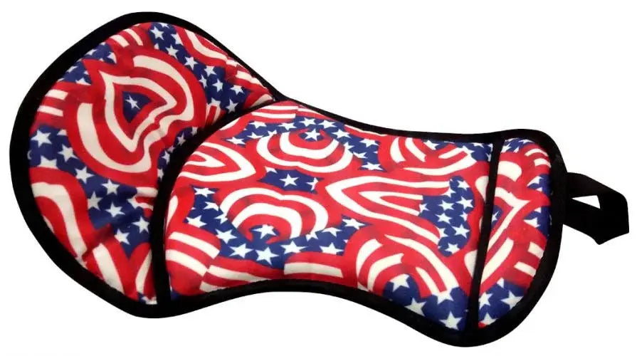 Patriotic Print seat saver with fleece bottom Horse Tack