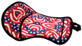 Patriotic Print seat saver with fleece bottom
