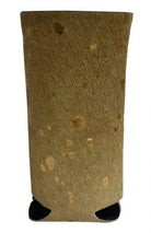 Hair on Cowhide Gold Acid Wash Slim Can Holder.