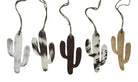 Cowhide Western Leather Christmas Ornament - Cactus -Sold Individually