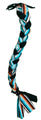 Teal Serape Braid-In Lycra Tail Bag