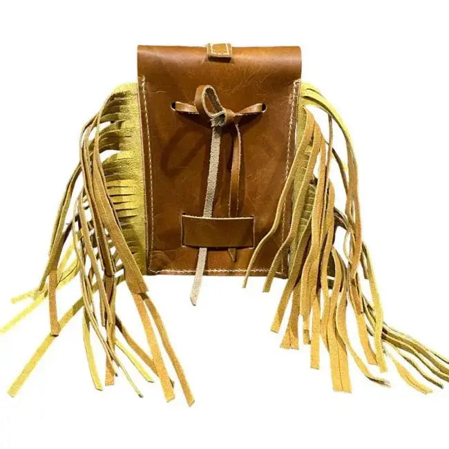 Golden Plains Cowhide Rear Cinch Bag