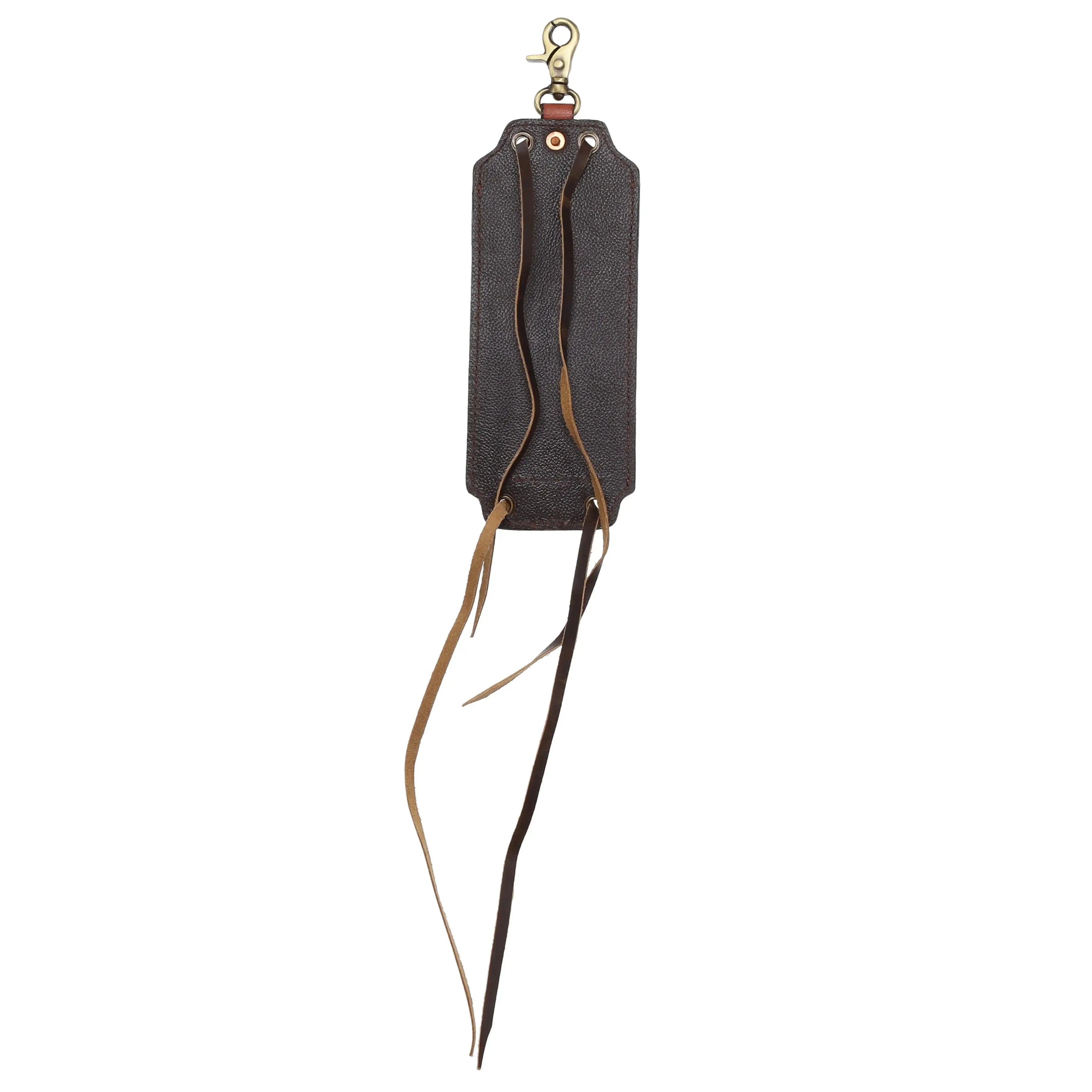 Woven Hide Drink Holder Horse