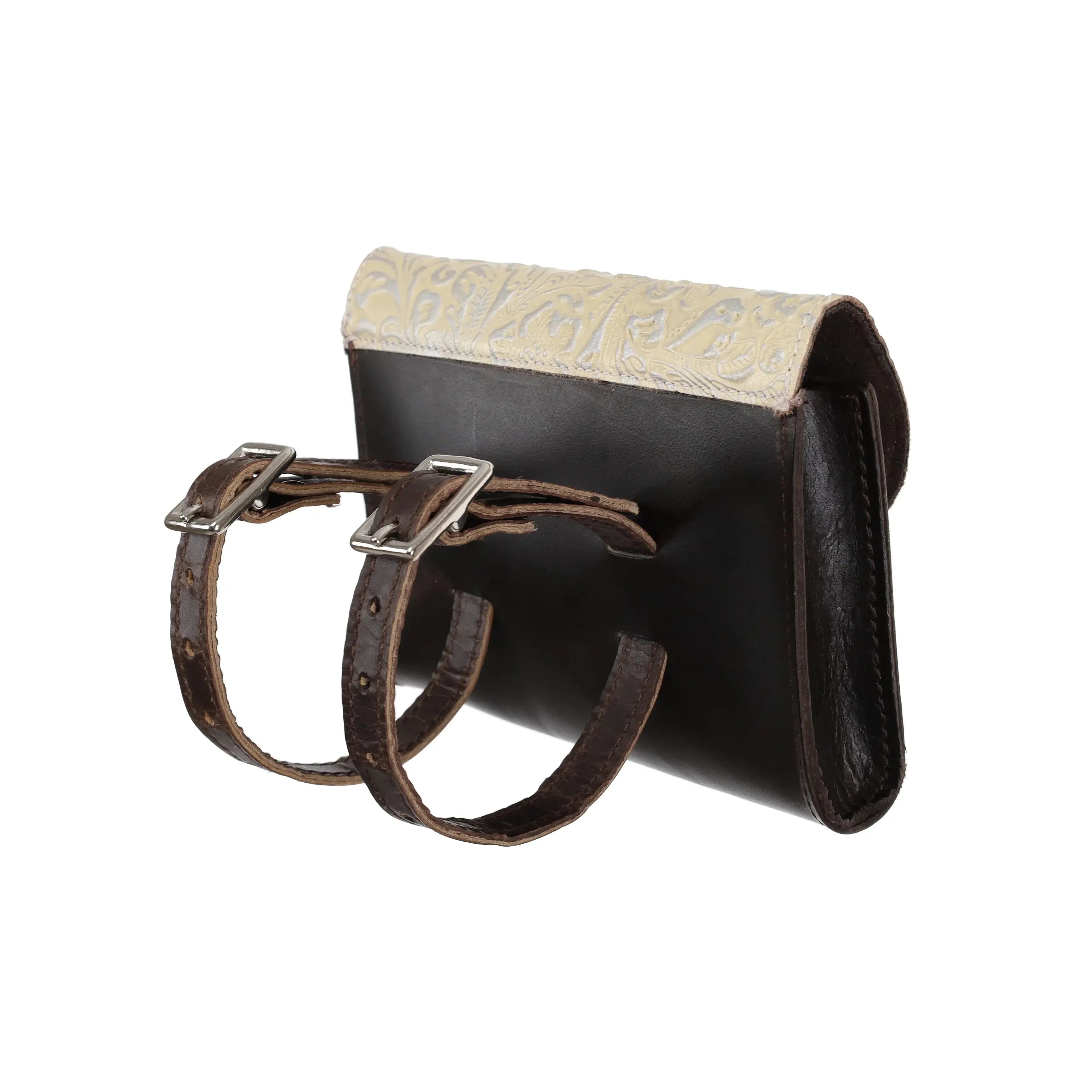 Ethereal Rose Leather Pommel Pouch