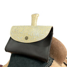 Ethereal Rose Leather Pommel Pouch