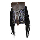 Indigo Aztec Rear Cinch Bag