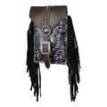 Indigo Aztec Rear Cinch Bag