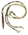 Braided Natural Rawhide Romal Reins with floral tooled Leather Popper