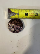 Copper hammered concho with Screw- size