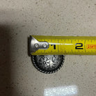 Silver engraved concho with Screw