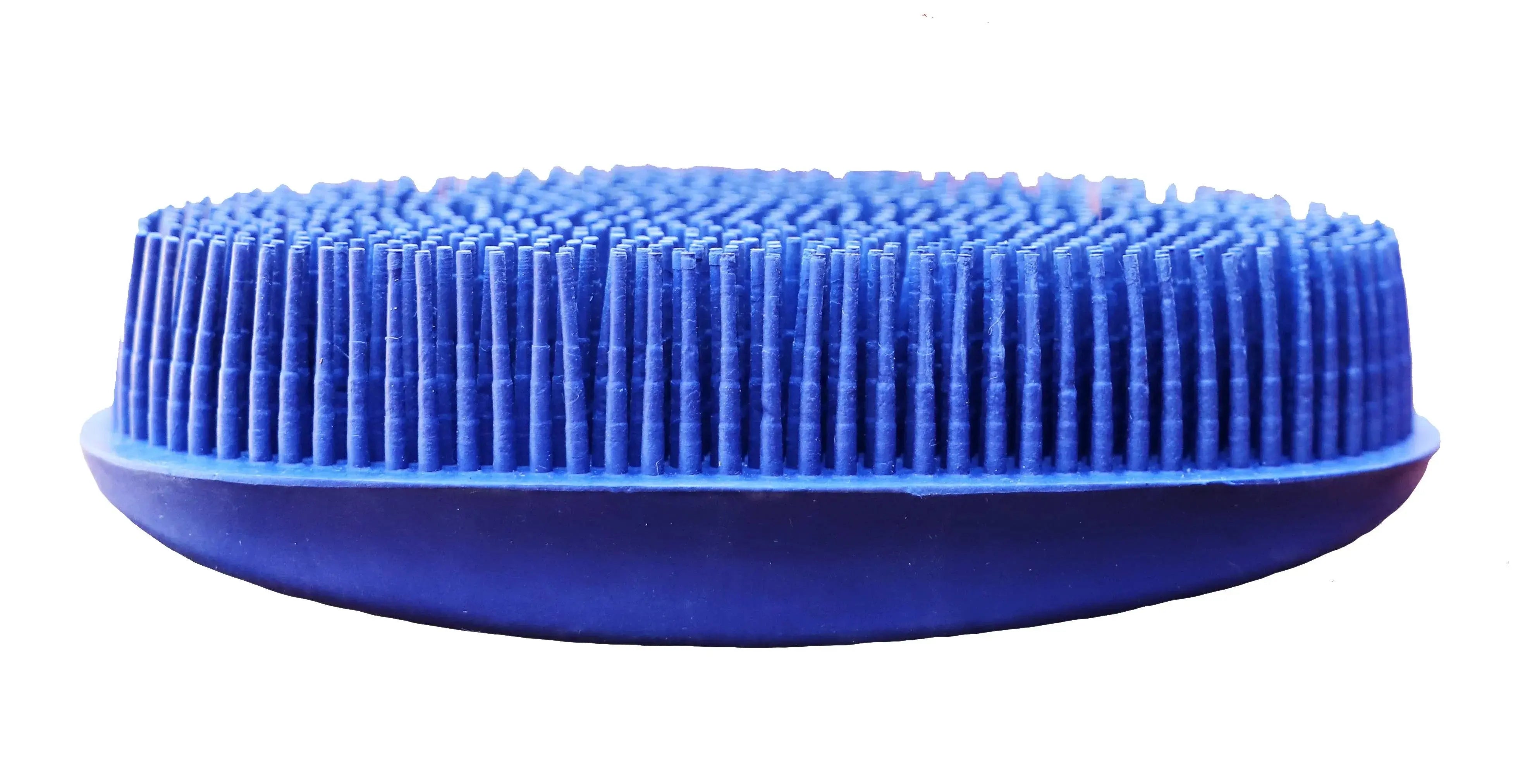 Oval Face Curry Grooming & Bathing Pet Brush Navy Blue Horse