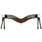 Prairie Patchwork Cowhide Tripping Collar Horse