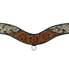 Prairie Patchwork Cowhide Tripping Collar Horse