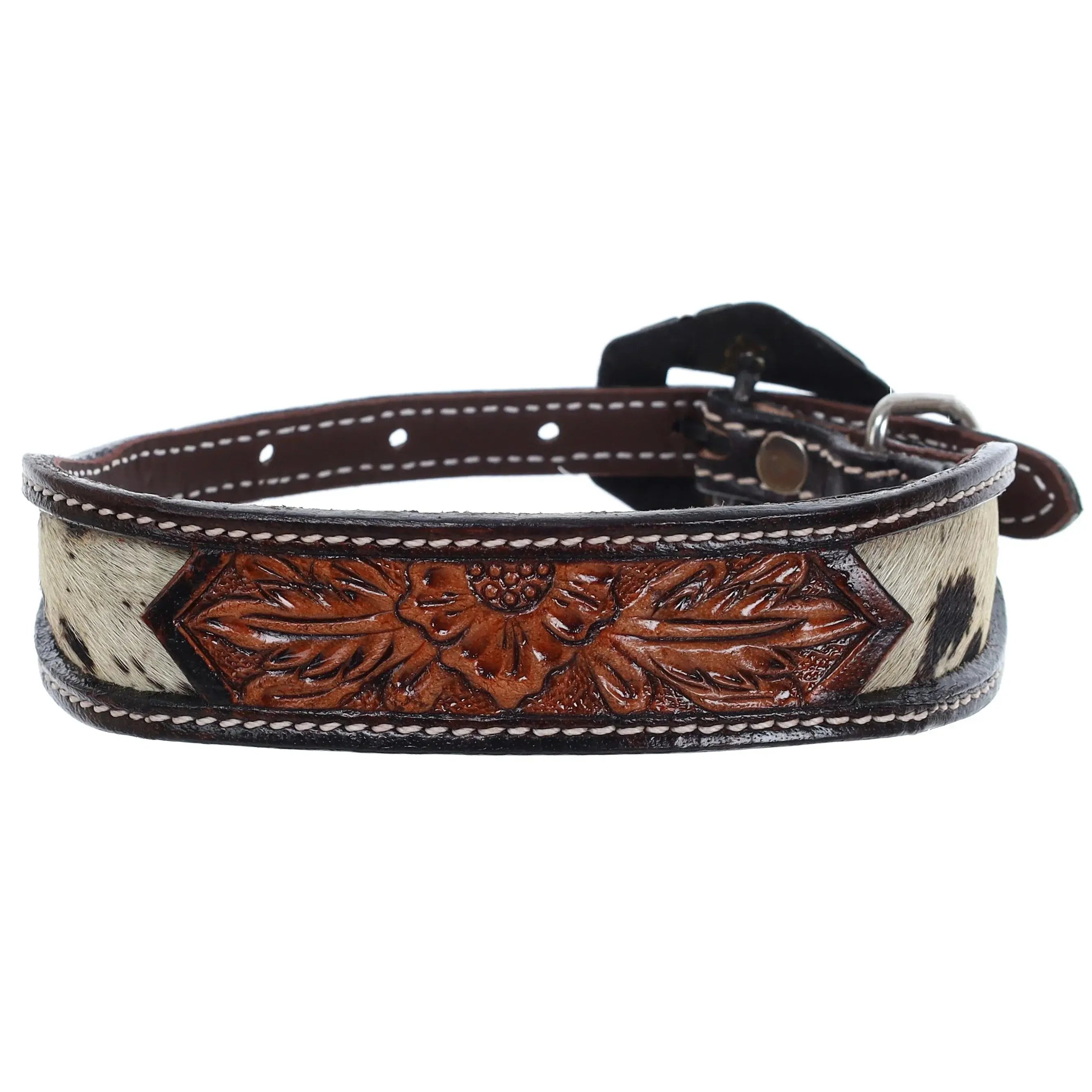 FloraHide Leather Dog Collar Dog